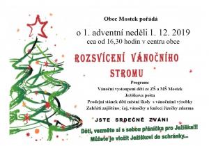 Rozsvícení vánočního stromu 2019 1